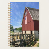 Farms | Red Barn With American Flag プランナー手帳 (正面)
