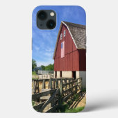 Farms | Red Barn With American Flag Case-Mate iPhoneケース (裏面)