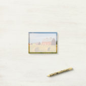 Farms | Red Barns Near Hay Bales ポストイット (デスク上)