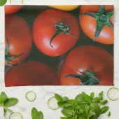 Farms | Shiny Red & Yellow Tomatoes キッチンタオル (折り畳み)