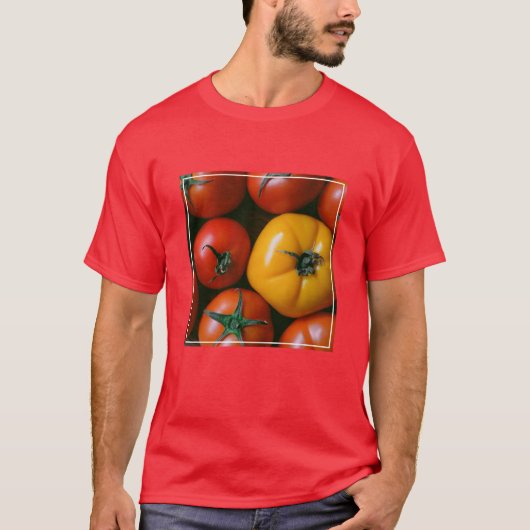 Farms | Shiny Red & Yellow Tomatoes Tシャツ (正面)