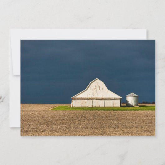 Farms | White Barn & Silo サンキューカード (正面)
