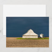 Farms | White Barn & Silo サンキューカード (正面/裏面)