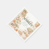 Farmstand Chic 新婦お披露目パーティー スタンダードカクテルナプキン (角)