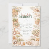 Farmstand Chic Fresh Market Bridal Shower 招待状 (正面)