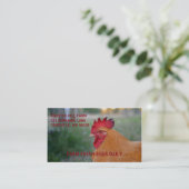 FARMSTYLEのオンドリの名刺 名刺 (スタンド正面)