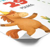 Farmyard Animal First Year Photo Milestone Poster ポスター (角)