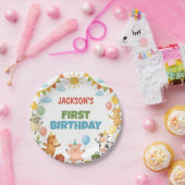 Farmyard Animals Birthday Party Paper Plates ペーパープレート (パーティー)