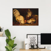 Farmyard Fowls, John James Audubonファインアートポスター ポスター (ホームオフィス)