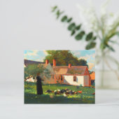 Farmyard Scene by Winslow Homer ポストカード (スタンド正面)