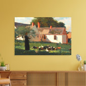 Farmyard Scene (ca. 1872-1874) by Winslow Homer キャンバスプリント (インサイチュ (リビング))