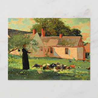 Farmyard Scene、Winslow Homerの名作 ポストカード