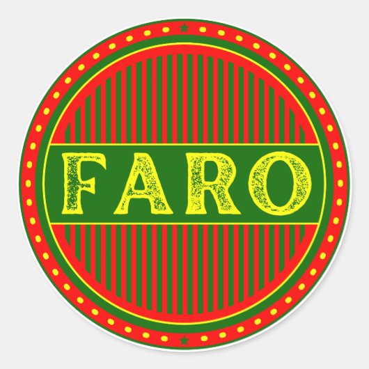 Faro City Pride Emblem – Portuguese Identity ラウンドシール (正面)