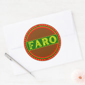 Faro City Pride Emblem – Portuguese Identity ラウンドシール (封筒)
