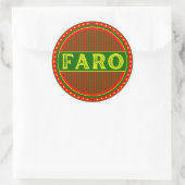 Faro City Pride Emblem – Portuguese Identity ラウンドシール (バッグ)
