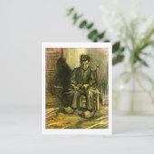 Faro Making a Basket，ビンセント・ヴァン・ゴッホ ポストカード (スタンド正面)