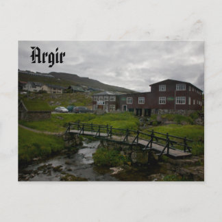 Faroese Village of Argir：はがき ポストカード