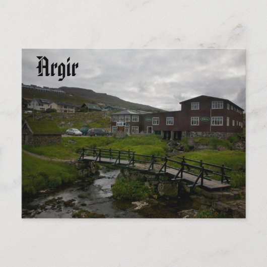 Faroese Village of Argir：はがき ポストカード (正面)