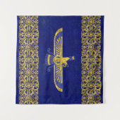 Farohar - faravahar - Fravashi タペストリー (正面(横))