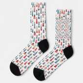 Faróis de Portugal Nautical Crew Socks – Sustainab ソックス (左)