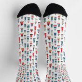 Faróis de Portugal Nautical Crew Socks – Sustainab ソックス (上部)