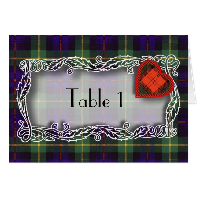 Farquarsonのスコットランド人のタータンチェック (正面横)