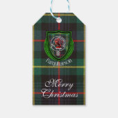 Farquharson Scottish Clan Tartan & Crest ギフトタグ (正面)