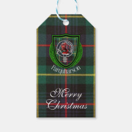 Farquharson Scottish Clan Tartan & Crest ギフトタグ