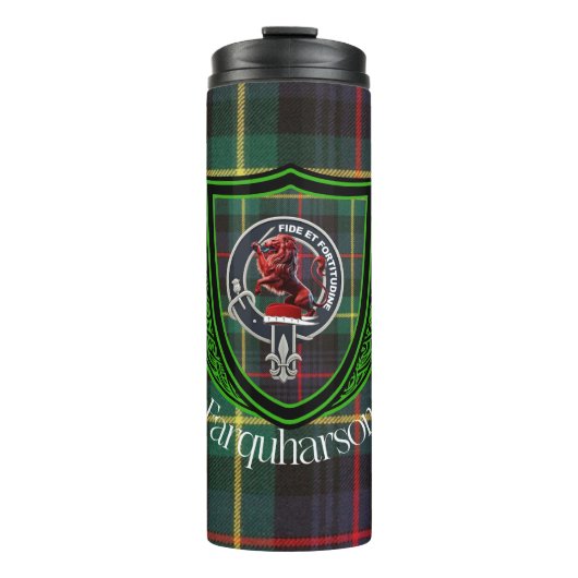 Farquharson Scottish Clan Tartan & Crest タンブラー (正面)