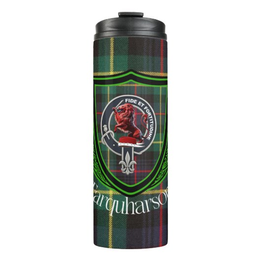Farquharson Scottish Clan Tartan & Crest タンブラー (正面)
