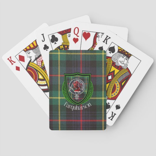 Farquharson Scottish Clan Tartan & Crest トランプ (裏面)