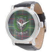 Farquharson Scottish Clan Tartan & Crest 腕時計 (アングル)