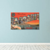 Farragut, Idaho – 大文字場面 キャンバスプリント (インサイチュ (ウッドフロア))