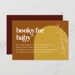 FARRAHレトロ70の赤ちゃんシャワーカード用の本 招待状