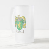 FARRELLの家紋- FARRELLの紋章付き外衣 フロストグラスビールジョッキ (正面左)