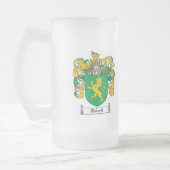 FARRELLの家紋- FARRELLの紋章付き外衣 フロストグラスビールジョッキ (左)