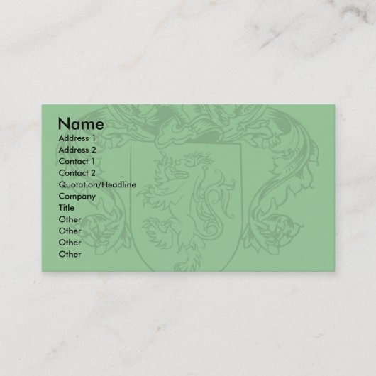 Farrellの頂上の名刺 名刺 (正面)