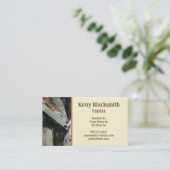 Farrier – ホースシューイングと裸足のトリム 名刺 (スタンド正面)