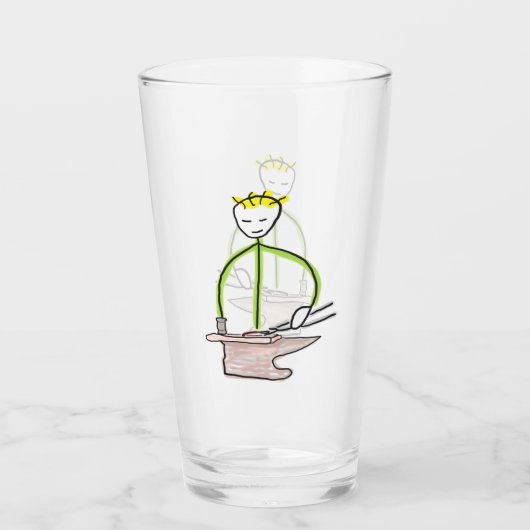 Farrier Stickman タンブラーグラス (正面)