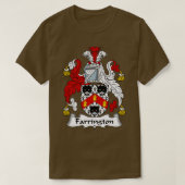 Farrington Coat of Arms Family Crest  Tシャツ (デザイン正面)