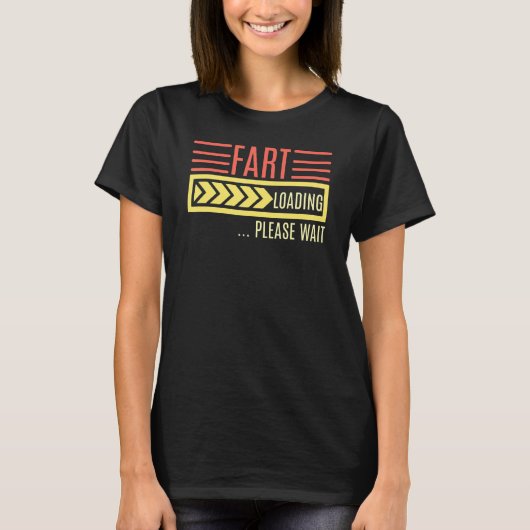 Fart読み込み待ちことわざ Tシャツ (正面)