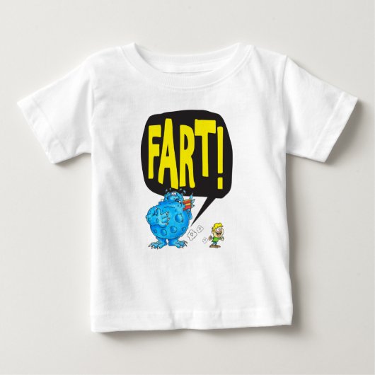 FART （白） ベビーTシャツ (正面)