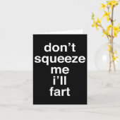Fart - Don't Squeeze Me I'll Fart  カード (黄色い花)