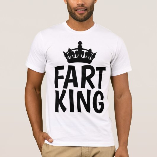 FART KINGおもしろいパパ用Tシャツ Tシャツ (正面)