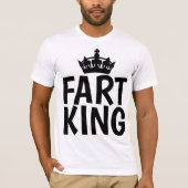 FART KINGメンおもしろいズTシャツ Tシャツ (正面)