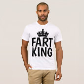 FART KINGメンおもしろいズTシャツ Tシャツ (正面フル)