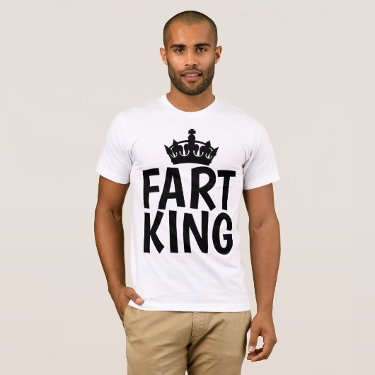FART KINGメンおもしろいズTシャツ Tシャツ (正面フル)