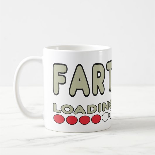 Fart Loading コーヒーマグカップ (左)