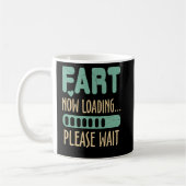 Fart Now Loadingお待ちくださいパパジョーク コーヒーマグカップ (左)