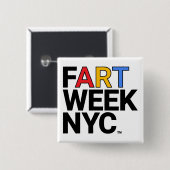 Fart Week NYC™ バッジ (正面&裏面)